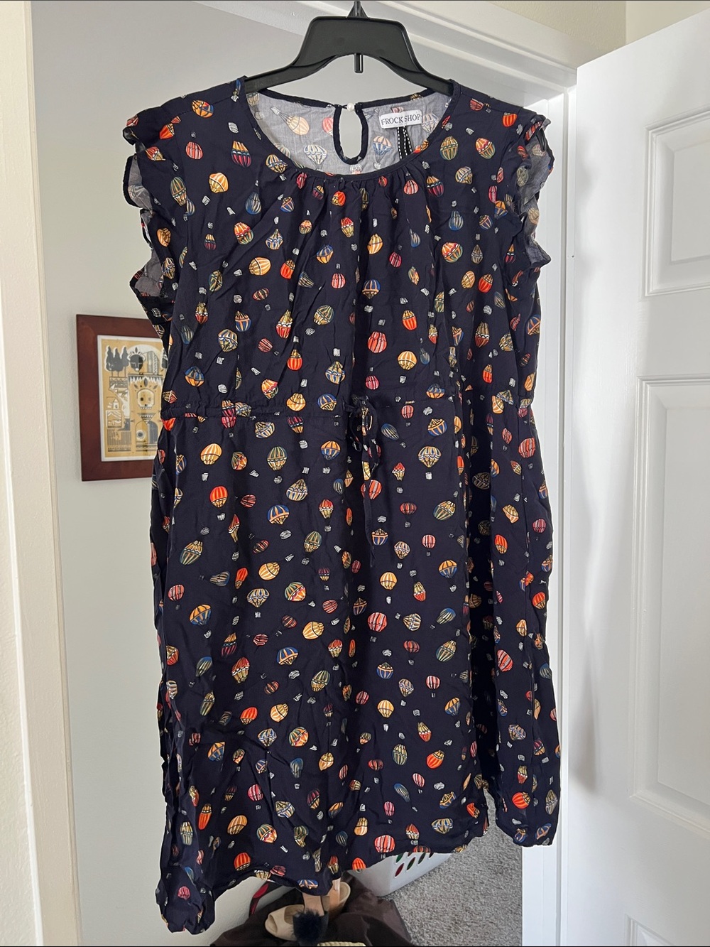 ModCloth Navy Hot Air Balloon Print Dress
